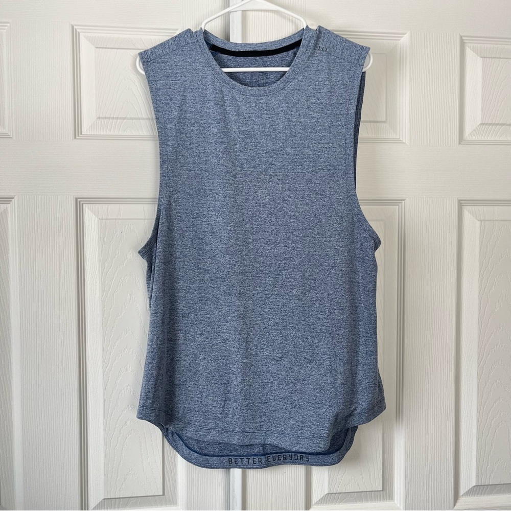Men’s blue Lululemon tank